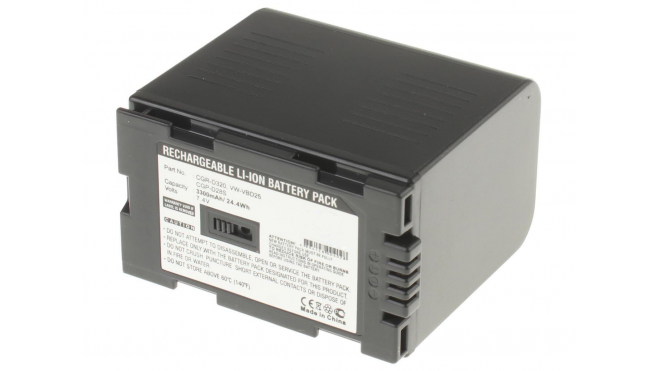 Аккумуляторная батарея CGP-D14 для фотоаппаратов и видеокамер Panasonic. Артикул iB-F316.Емкость (mAh): 3300. Напряжение (V): 7,4