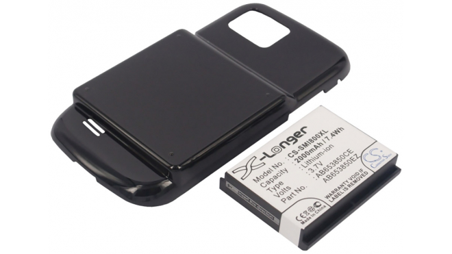 Аккумуляторная батарея AB653850EZ для телефонов, смартфонов Samsung. Артикул iB-M260.Емкость (mAh): 2000. Напряжение (V): 3,7