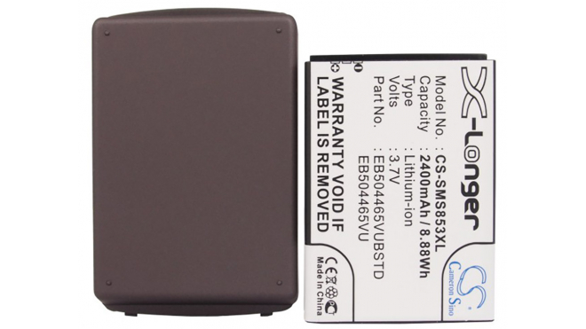 Аккумуляторная батарея iBatt iB-M998 для телефонов, смартфонов SamsungЕмкость (mAh): 2400. Напряжение (V): 3,7