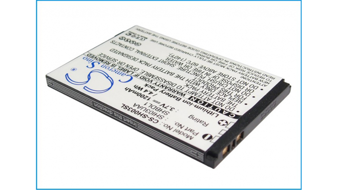 Аккумуляторная батарея iBatt iB-M2822 для телефонов, смартфонов SharpЕмкость (mAh): 1200. Напряжение (V): 3,7