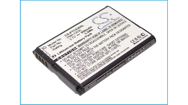 Аккумуляторная батарея для телефона, смартфона Pantech C630. Артикул iB-M2478.Емкость (mAh): 950. Напряжение (V): 3,7