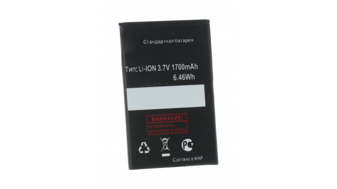 Аккумуляторная батарея iBatt iB-M1765 для телефонов, смартфонов FlyЕмкость (mAh): 1500. Напряжение (V): 3,7