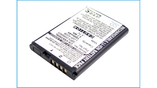 Аккумуляторная батарея SBPL0086903 для телефонов, смартфонов LG. Артикул iB-M2172.Емкость (mAh): 800. Напряжение (V): 3,7