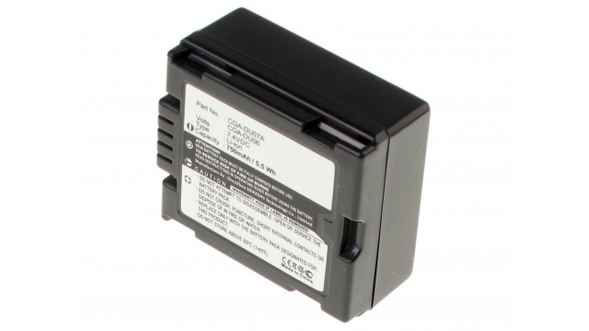 Аккумуляторные батареи для фотоаппаратов и видеокамер Panasonic SDR-H20Емкость (mAh): 750. Напряжение (V): 7,4