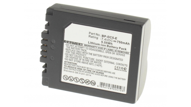 Аккумуляторная батарея CGR-S006E/1B для фотоаппаратов и видеокамер Leica. Артикул iB-F318.Емкость (mAh): 750. Напряжение (V): 7,4