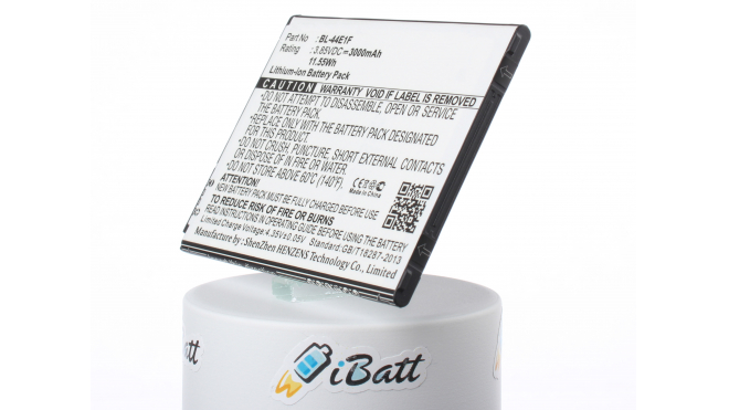 Аккумуляторная батарея EAC63341101 для телефонов, смартфонов LG. Артикул iB-M2146.Емкость (mAh): 3000. Напряжение (V): 3,85