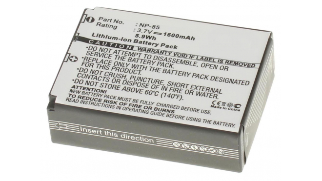 Аккумуляторные батареи для фотоаппаратов и видеокамер FujiFilm Finepix F305Емкость (mAh): 1600. Напряжение (V): 3,7