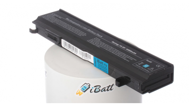 Аккумуляторная батарея iBatt iB-A450 для ноутбука ToshibaЕмкость (mAh): 4400. Напряжение (V): 10,8