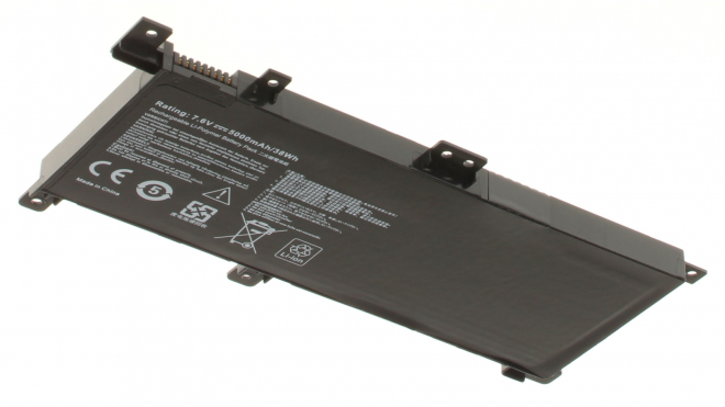 Аккумуляторная батарея для ноутбука Asus X556UA-XO029T 90NB09S1M00390. Артикул iB-A1154.Емкость (mAh): 5000. Напряжение (V): 7,6