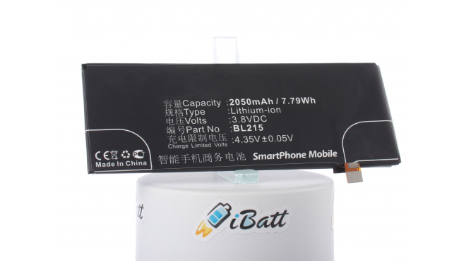 Аккумуляторная батарея iBatt iB-M644 для телефонов, смартфонов LenovoЕмкость (mAh): 2050. Напряжение (V): 3,8