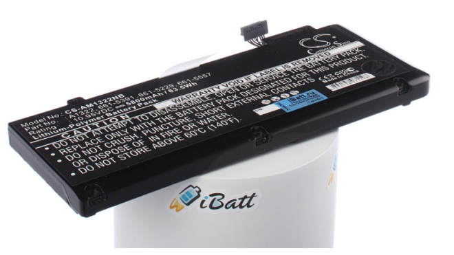 Аккумуляторная батарея 020-6765-A для ноутбуков Apple. Артикул iB-A429.Емкость (mAh): 5200. Напряжение (V): 10,95