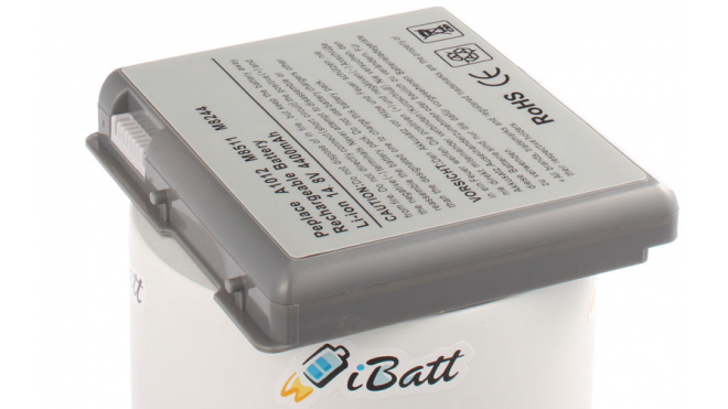 Аккумуляторная батарея M8244G/B для ноутбуков Apple. Артикул iB-A424.Емкость (mAh): 4400. Напряжение (V): 14,8