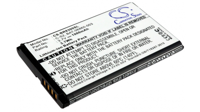 Аккумуляторная батарея BAT-06860-003 для телефонов, смартфонов Blackberry. Артикул iB-M1434.Емкость (mAh): 1000. Напряжение (V): 3,7