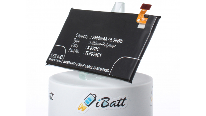 Аккумуляторная батарея для телефона, смартфона Alcatel OT-6145K. Артикул iB-M1227.Емкость (mAh): 2500. Напряжение (V): 3,8