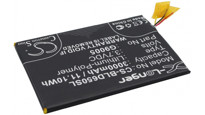 Аккумуляторная батарея G9005 для телефонов, смартфонов BLU. Артикул iB-M1537.Емкость (mAh): 3000. Напряжение (V): 3,7