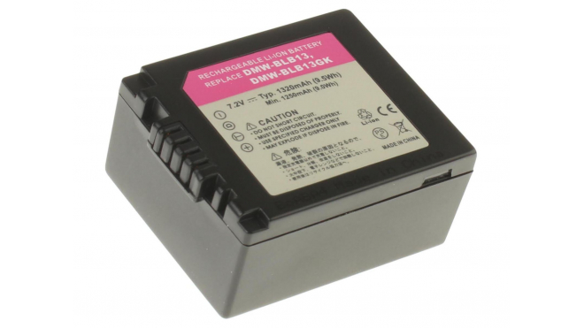 Аккумуляторная батарея DMW-BLB13PP для фотоаппаратов и видеокамер Panasonic. Артикул iB-F221.Емкость (mAh): 1250. Напряжение (V): 7,4