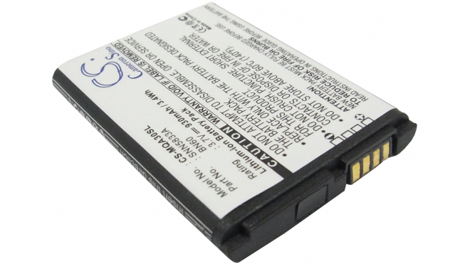 Аккумуляторная батарея BN61 для телефонов, смартфонов Motorola. Артикул iB-M2289.Емкость (mAh): 930. Напряжение (V): 3,7
