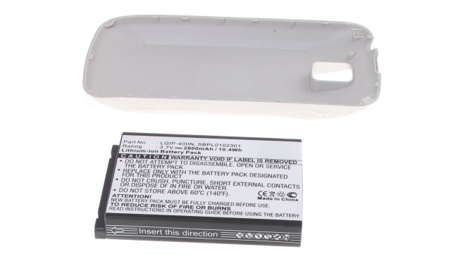 Аккумуляторная батарея для телефона, смартфона LG MS690. Артикул iB-M1019.Емкость (mAh): 2800. Напряжение (V): 3,7