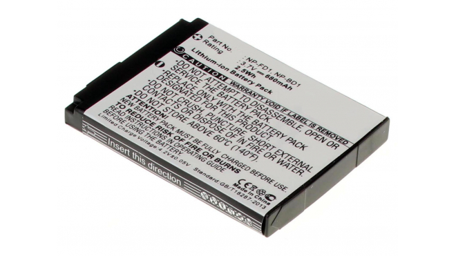Аккумуляторные батареи для фотоаппаратов и видеокамер Sony Cyber-shot DSC-T77/BЕмкость (mAh): 680. Напряжение (V): 3,7