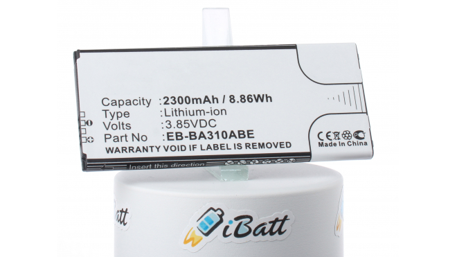 Аккумуляторная батарея iBatt iB-M2700 для телефонов, смартфонов SamsungЕмкость (mAh): 2300. Напряжение (V): 3,85