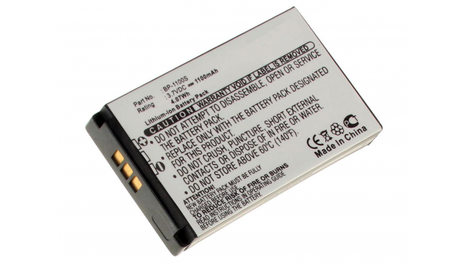 Аккумуляторная батарея BP-1100S для фотоаппаратов и видеокамер Kyocera. Артикул iB-F452.Емкость (mAh): 1100. Напряжение (V): 3,7