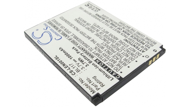 Аккумуляторная батарея для телефона, смартфона Lenovo O1. Артикул iB-M2093.Емкость (mAh): 1000. Напряжение (V): 3,7