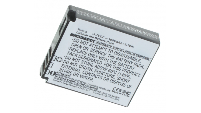 Аккумуляторная батарея iBatt iB-F485 для фотокамер и видеокамер PentaxЕмкость (mAh): 1000. Напряжение (V): 3,7