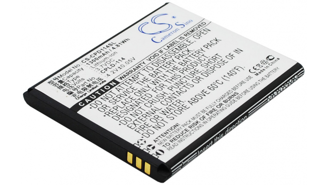 Аккумуляторная батарея iBatt iB-M1608 для телефонов, смартфонов CoolpadЕмкость (mAh): 1300. Напряжение (V): 3,7