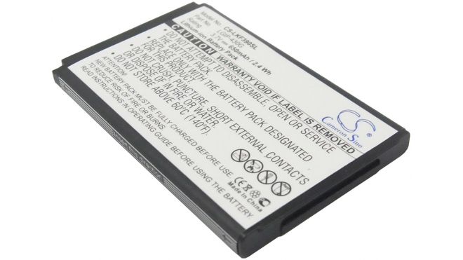 Аккумуляторная батарея для телефона, смартфона LG GU230. Артикул iB-M2175.Емкость (mAh): 650. Напряжение (V): 3,7