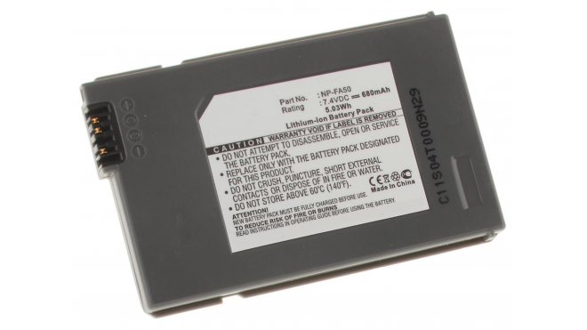 Аккумуляторные батареи для фотоаппаратов и видеокамер Sony DCR-HC90Емкость (mAh): 680. Напряжение (V): 7,4