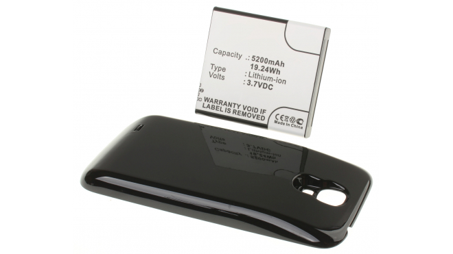 Аккумуляторная батарея для телефона, смартфона Samsung GT-I9500. Артикул iB-M532.Емкость (mAh): 5200. Напряжение (V): 3,7
