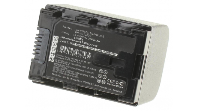 Аккумуляторные батареи для фотоаппаратов и видеокамер JVC GZ-HD620BUSЕмкость (mAh): 2700. Напряжение (V): 3,7