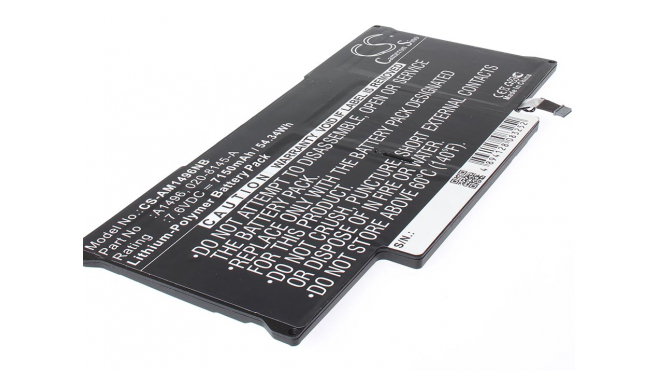 Аккумуляторная батарея CS-AM1496NB для ноутбуков Apple. Артикул iB-A1364.Емкость (mAh): 7150. Напряжение (V): 7,6
