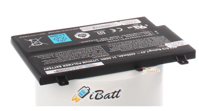 Аккумуляторная батарея для ноутбука MSI WindPad 110W-095RU. Артикул iB-A840.Емкость (mAh): 4200. Напряжение (V): 7,4