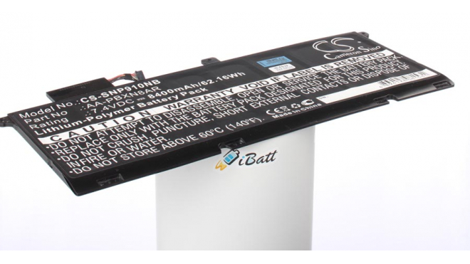 Аккумуляторная батарея для ноутбука Samsung NP900X4B. Артикул iB-A632.Емкость (mAh): 8400. Напряжение (V): 7,4
