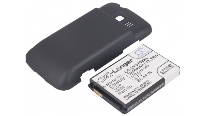 Аккумуляторная батарея BL-44JN для телефонов, смартфонов LG. Артикул iB-M1021.Емкость (mAh): 3000. Напряжение (V): 3,7