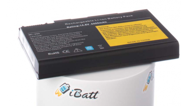 Аккумуляторная батарея для ноутбука Acer TravelMate 4650LCi. Артикул iB-A115.Емкость (mAh): 4400. Напряжение (V): 14,8