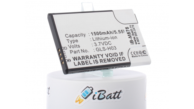 Аккумуляторная батарея iBatt iB-M575 для телефонов, смартфонов GigabyteЕмкость (mAh): 1500. Напряжение (V): 3,7