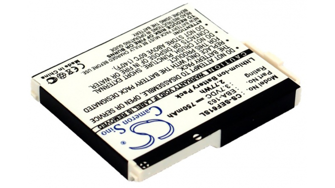 Аккумуляторная батарея EBA-163 для телефонов, смартфонов Siemens. Артикул iB-M2854.Емкость (mAh): 750. Напряжение (V): 3,7