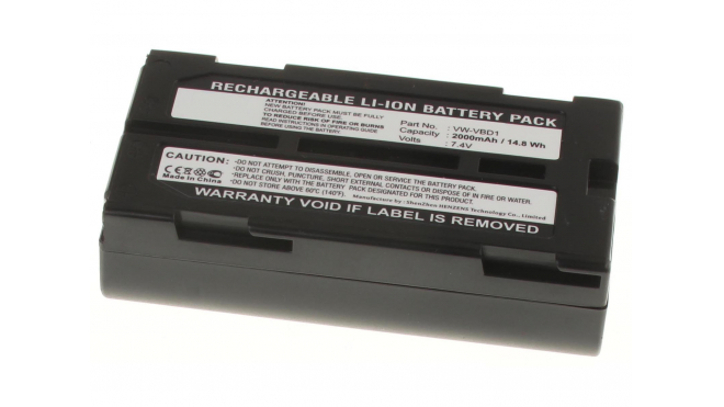 Аккумуляторная батарея VW-VBD2E для фотоаппаратов и видеокамер Hitachi. Артикул iB-F367.Емкость (mAh): 2000. Напряжение (V): 7,4