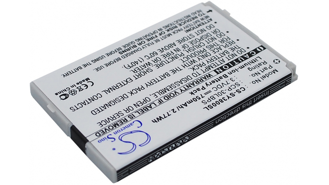 Аккумуляторная батарея SCP-30LBPS для телефонов, смартфонов Sanyo. Артикул iB-M2802.Емкость (mAh): 750. Напряжение (V): 3,7