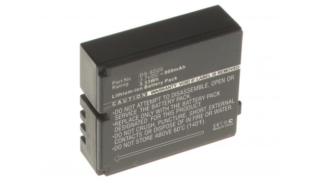 Аккумуляторная батарея CS-RBD400MC для фотоаппаратов и видеокамер AEE. Артикул iB-F438.Емкость (mAh): 900. Напряжение (V): 3,7