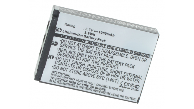 Аккумуляторная батарея iBatt iB-F478 для фотокамер и видеокамер CasioЕмкость (mAh): 1050. Напряжение (V): 3,7