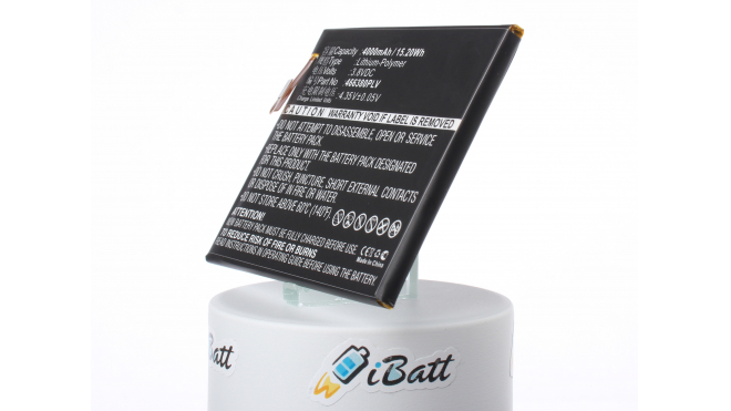 Аккумуляторная батарея для телефона, смартфона ZTE BA610. Артикул iB-M3012.Емкость (mAh): 4000. Напряжение (V): 3,8