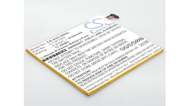 Аккумуляторная батарея для ноутбука Asus ZenPad 10 Z300C-1B100A White (90NP0233-M04200). Артикул iB-A1155.Емкость (mAh): 4700. Напряжение (V): 3,8