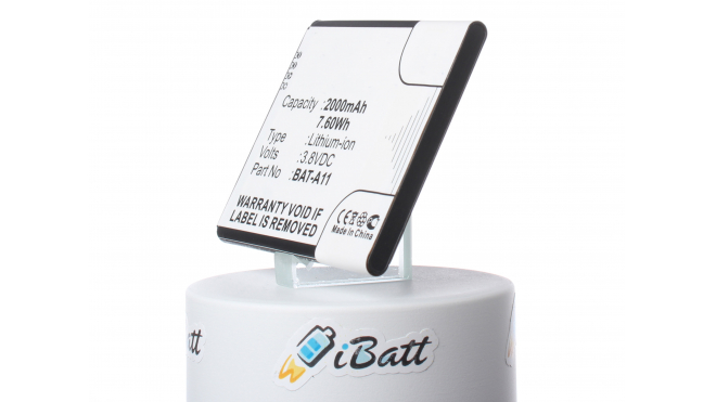 Аккумуляторная батарея BAT-A11(1ICP5/51/62) для телефонов, смартфонов Acer. Артикул iB-M888.Емкость (mAh): 2000. Напряжение (V): 3,8
