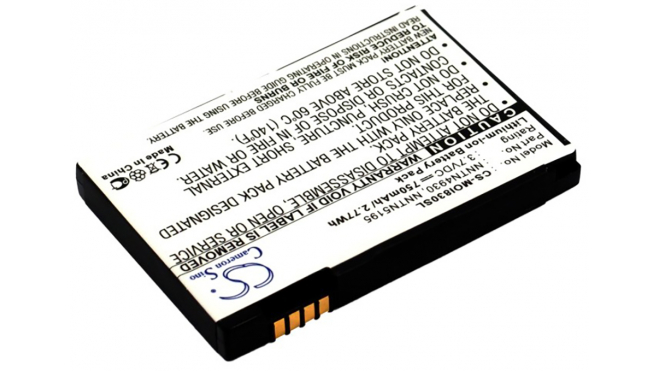 Аккумуляторная батарея для телефона, смартфона Motorola Nextel i830. Артикул iB-M2318.Емкость (mAh): 750. Напряжение (V): 3,7