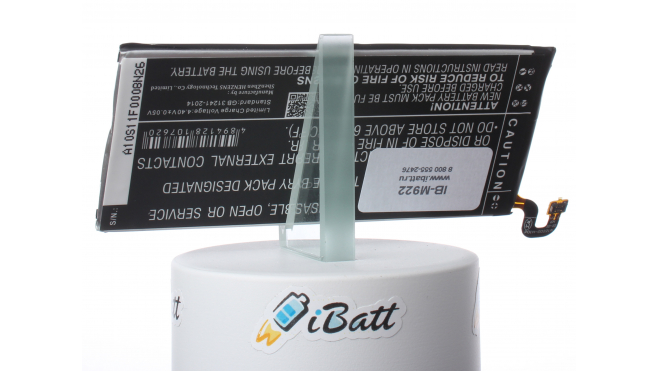 Аккумуляторная батарея iBatt iB-M922 для телефонов, смартфонов SamsungЕмкость (mAh): 3000. Напряжение (V): 3,85