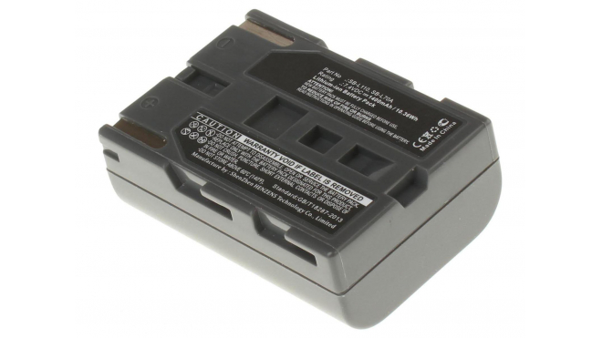 Аккумуляторная батарея SB-LS110 для фотоаппаратов и видеокамер Samsung. Артикул iB-F240.Емкость (mAh): 1400. Напряжение (V): 7,4