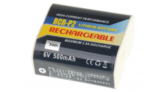 Аккумуляторная батарея CR-P2P для фотоаппаратов и видеокамер FujiFilm. Артикул iB-F417.Емкость (mAh): 500. Напряжение (V): 6